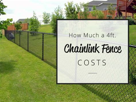 4 foot chain link fence