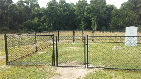 4ft black chain link fence