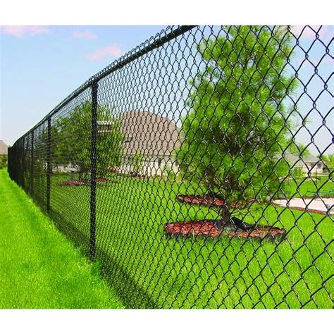 black chain link fence top rail