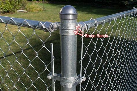 brace band chain link fence