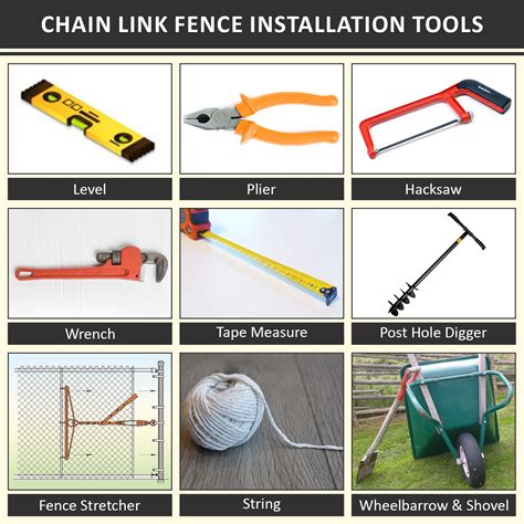 chain link fence installation tools