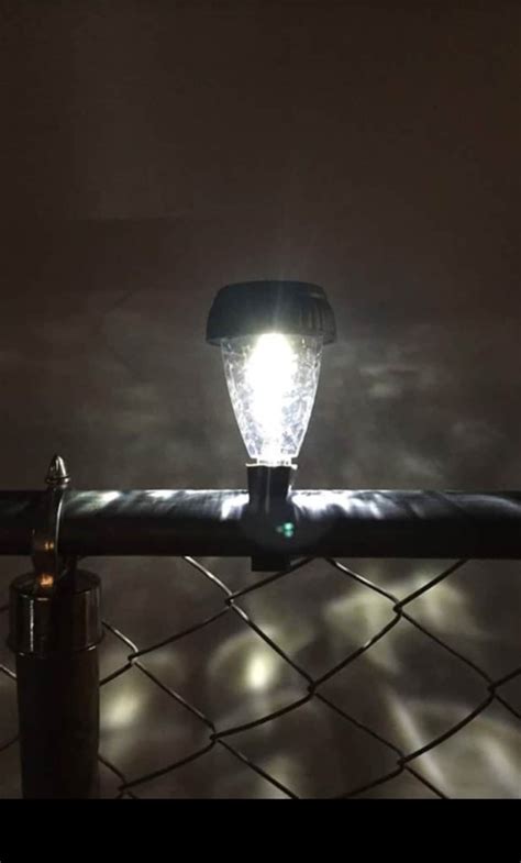 chain link fence lights