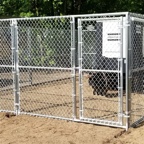 chain link fence with door