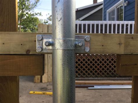 chain link to wood fence bracket