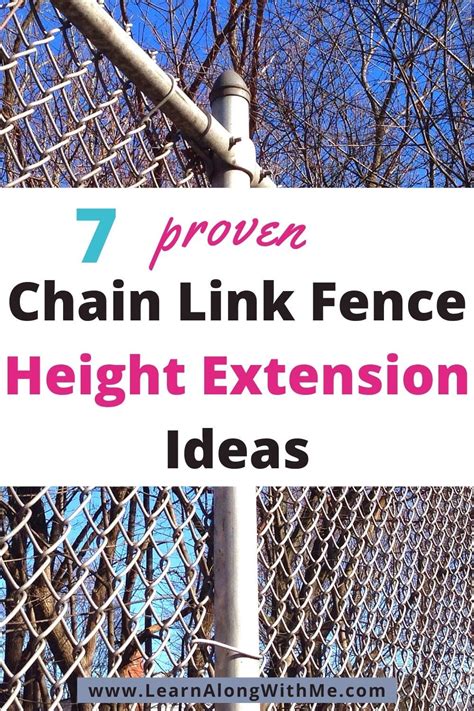 extend height chain link fence