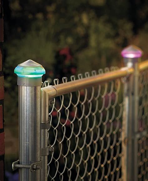 solar lighting for chain link fence