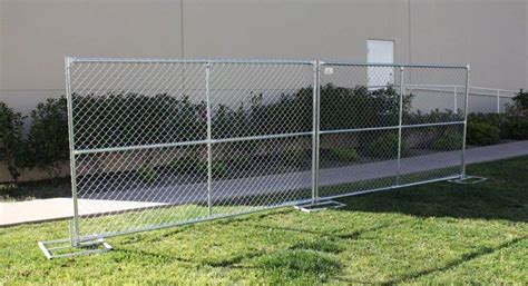 temporary chain link fence panels